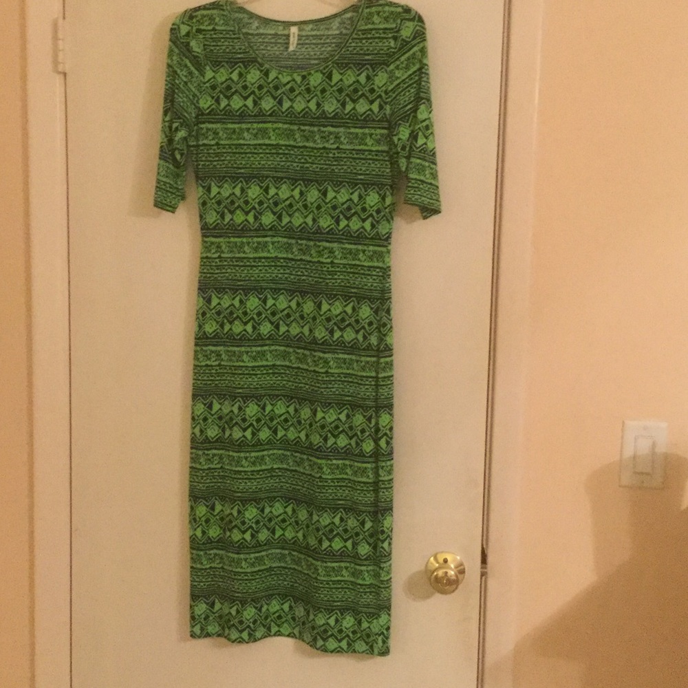 Green and Blue Dress
