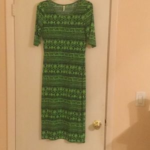 Green and Blue Dress