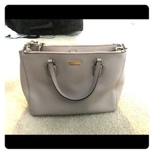 Kate spade barley used taupe purse