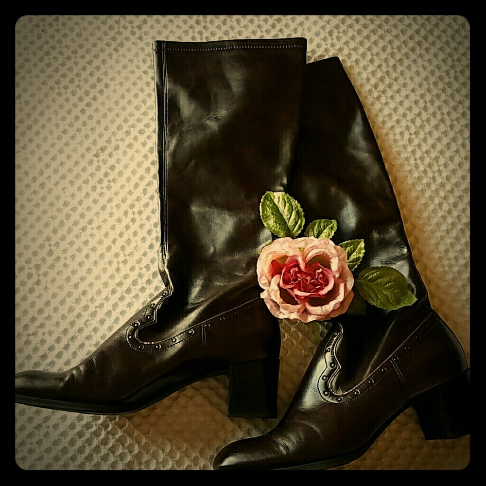 ❤ V-day SALE ❤Franco Sarto Brown Heeled Boots