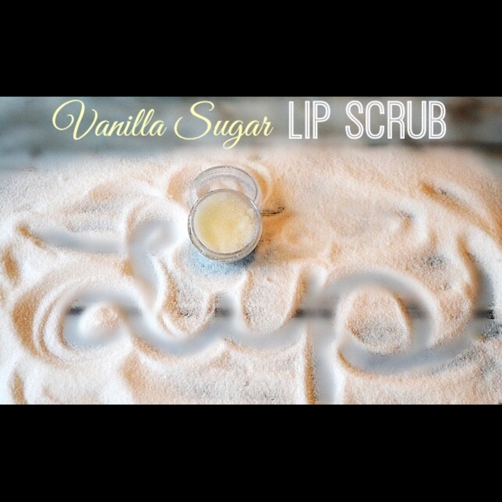 100% organic vanilla lip scrub