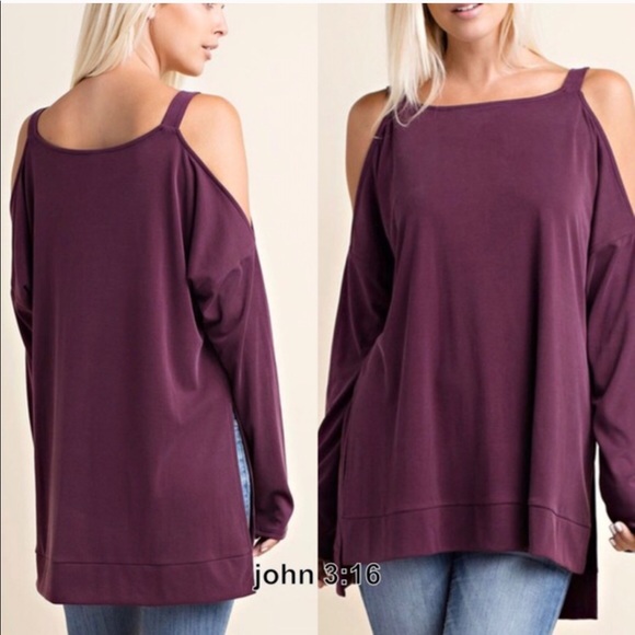 Last one✔️Cold shoulder fall tunics - Picture 2 of 2