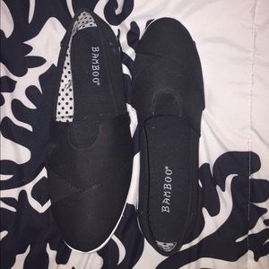Black slip on shoes/ look alike TOMS