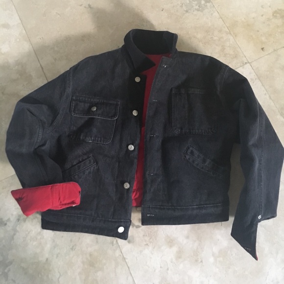 polo black denim jacket