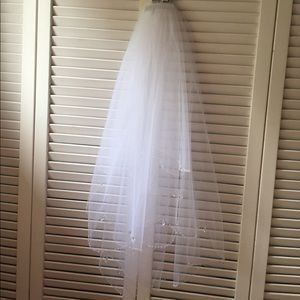 Veil with Crystal Accents