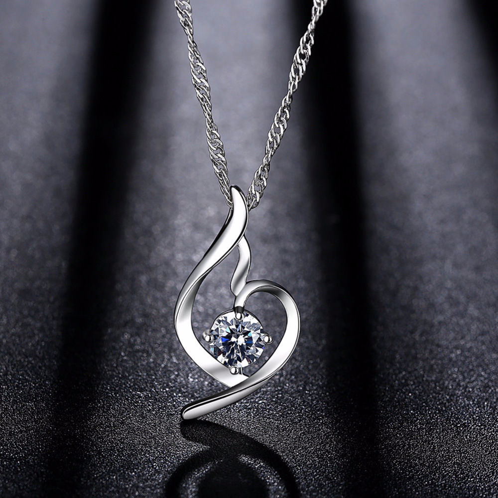 925 silver natural crystal necklace
