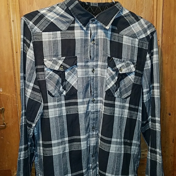 Plaid Buffalo by David Bitton flanel button down - Picture 1 of 6