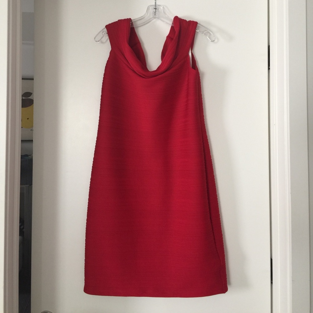 Shoshanna Off the Shoulder Red Dress