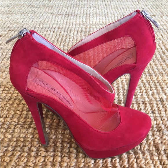 SALE! Chinese Laundry Mesh Cutout Platform Bootie - Picture 2 of 4