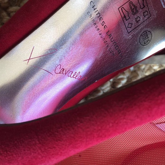 SALE! Chinese Laundry Mesh Cutout Platform Bootie - Picture 3 of 4