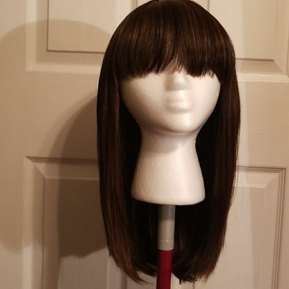 21tress human hair blend wig