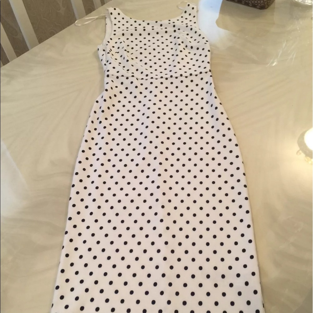 Zara polka dot midi dress size S