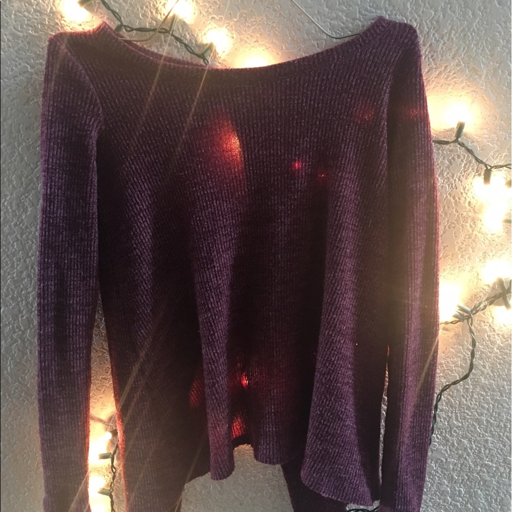 Backless American Eagle Maroon Sweater