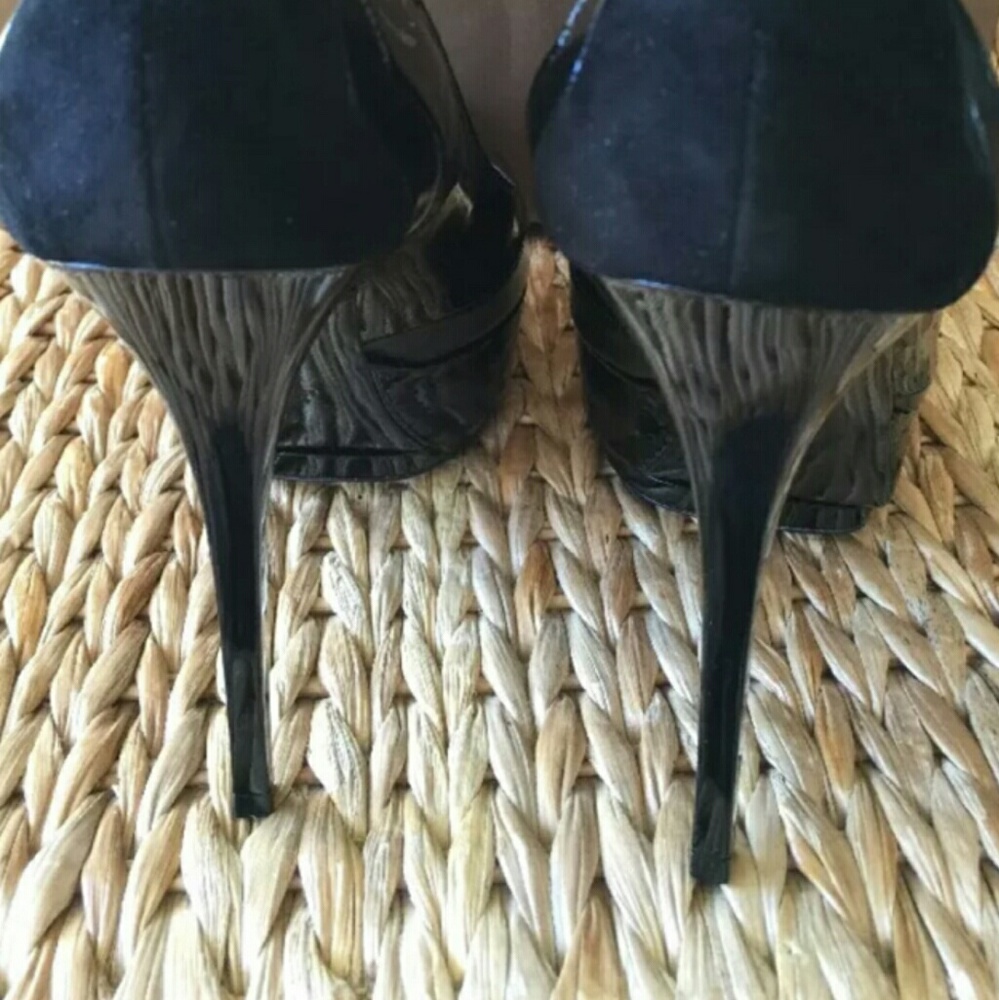 NIB Gucci Black Patent Leather Platform Pumps 40M - Picture 6 of 8