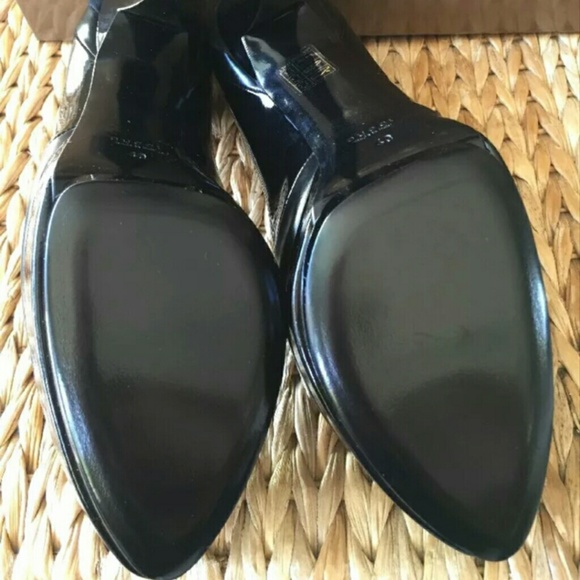 NIB Gucci Black Patent Leather Platform Pumps 40M - Picture 7 of 8