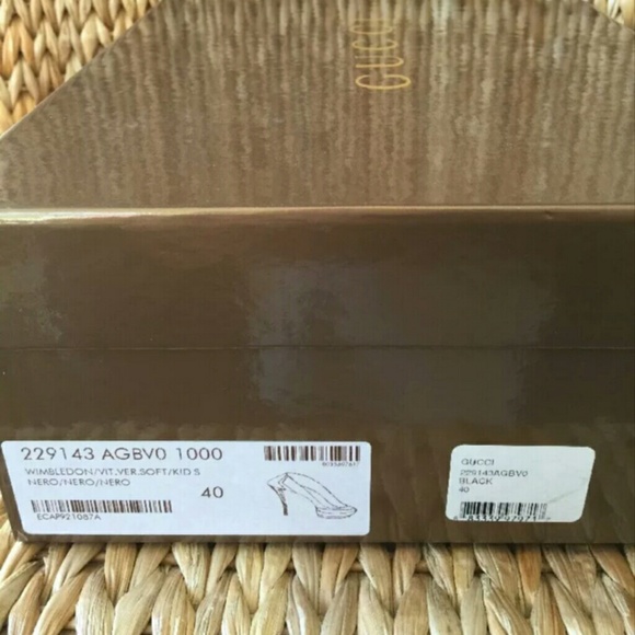 NIB Gucci Black Patent Leather Platform Pumps 40M - Picture 8 of 8