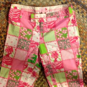 Lilly Pulitzer checked pants. Size 8 EUC