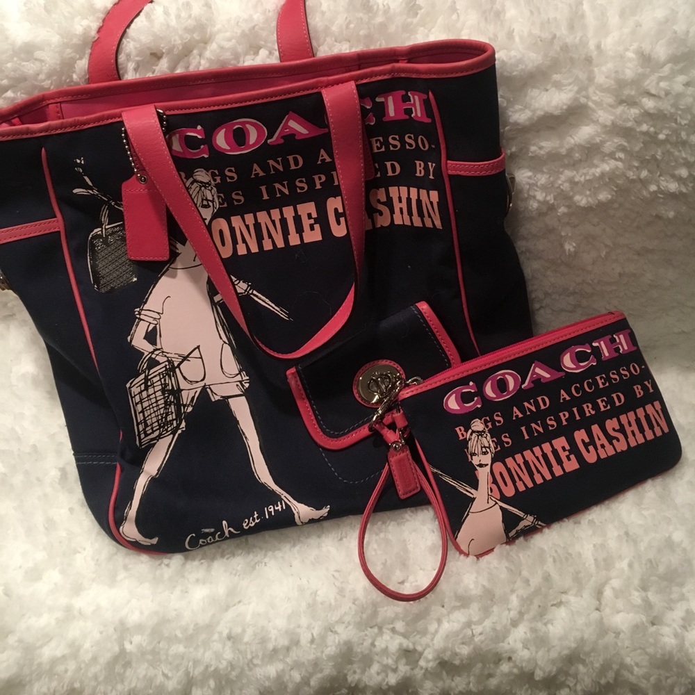Coach purse and wristlet wallet