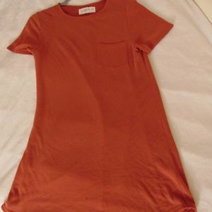 Burnt Orange T-shirt Dress