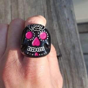 Day of the Dead Sugar Skull Ring