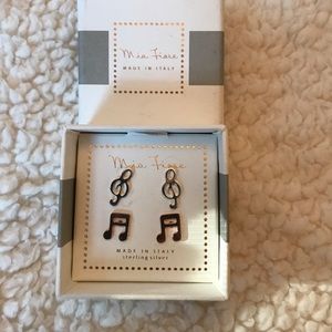 Mia Fiore Sterling Silver Music Earrings 🎶