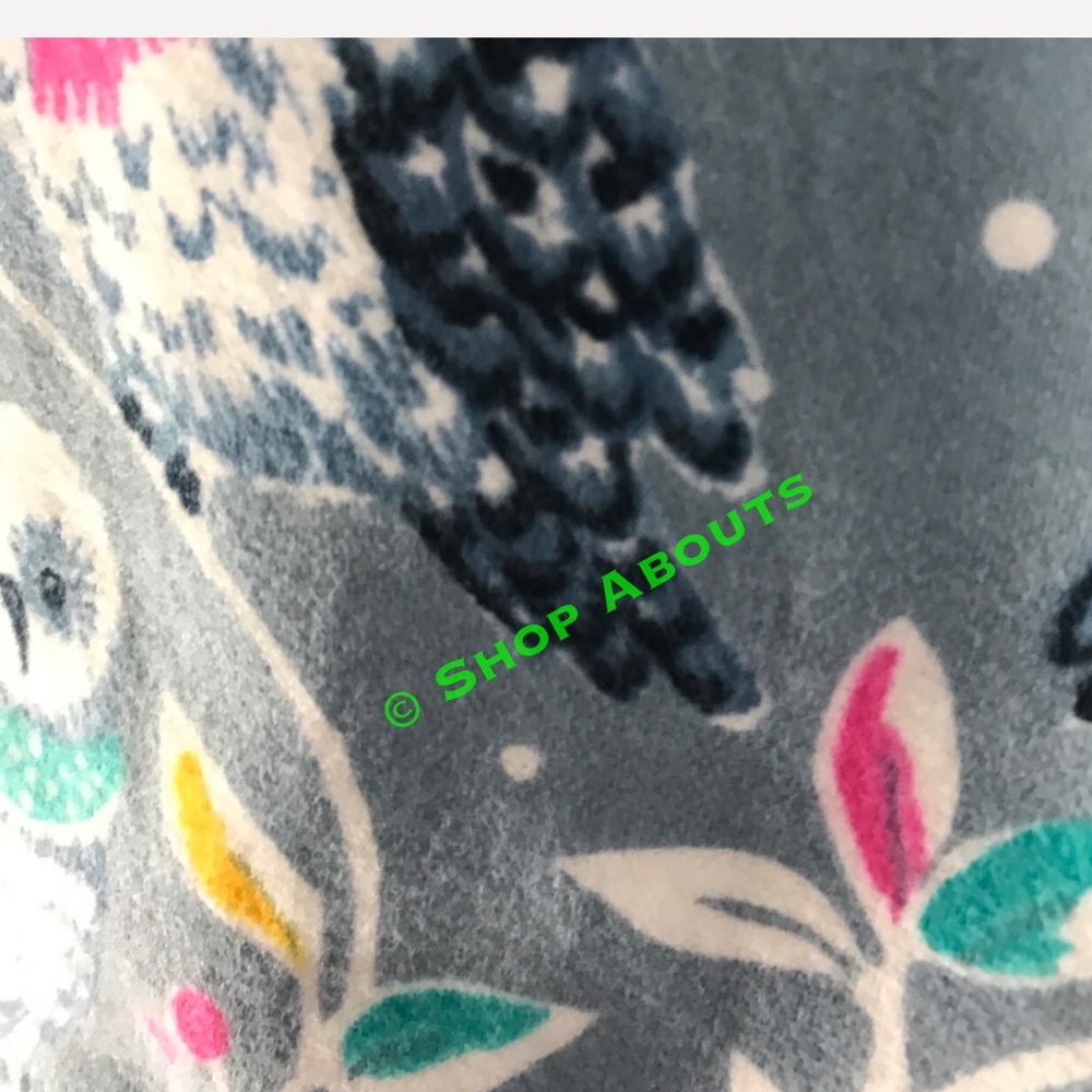 Nick & Nora Owl Flannel Pajama Set Sold Out New - Picture 4 of 8