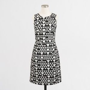 Black & White Geo Dress - JCrew