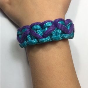 Handmade 550 Paracord Heart Bracelet