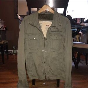Army green men's jacket