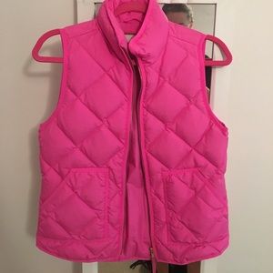 Pink jcrew vest