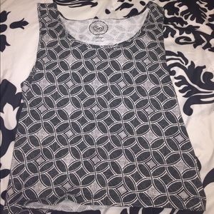 Black and white crop top