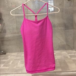 Lululemon bright pink sports tank top
