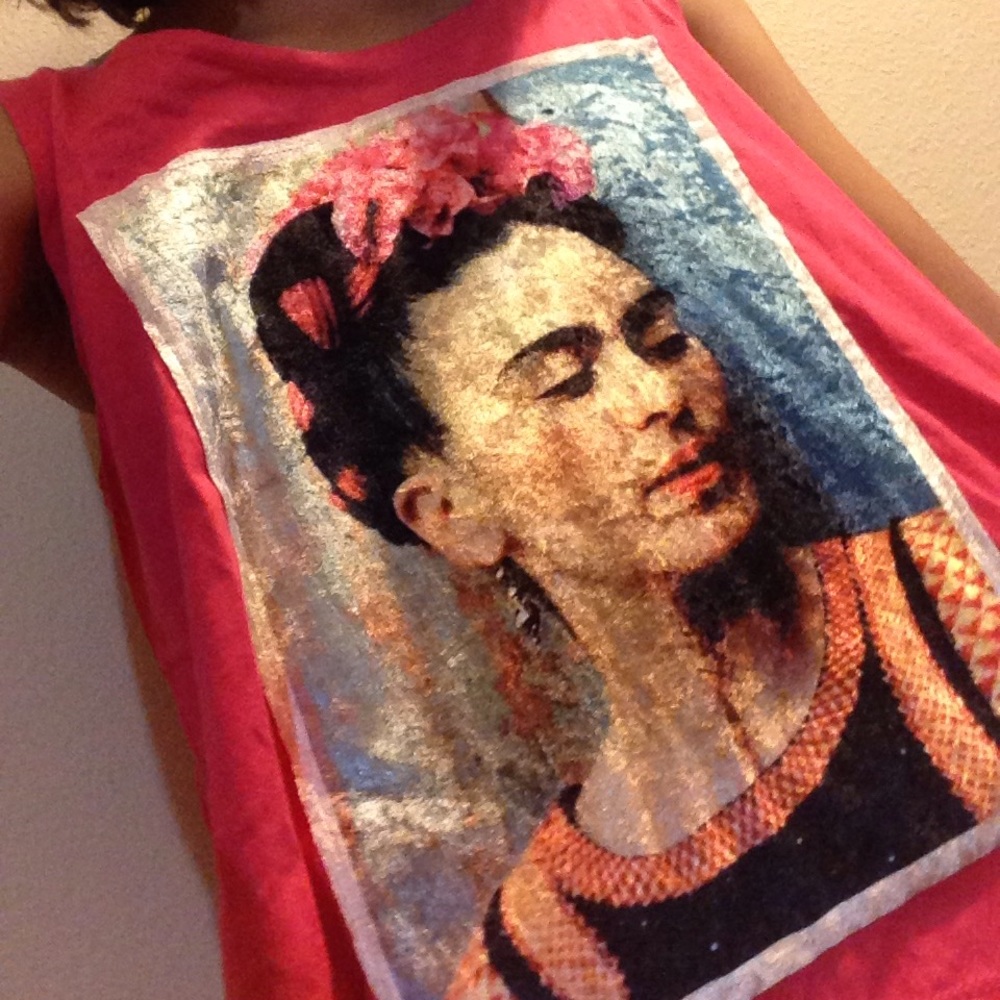 Frida Kahlo Fucsia Tank Top