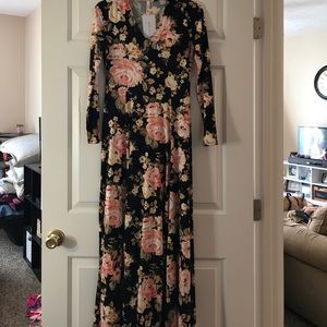 Long sleeve maxi dress