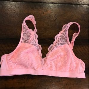 Victoria Secret pink lace bralette