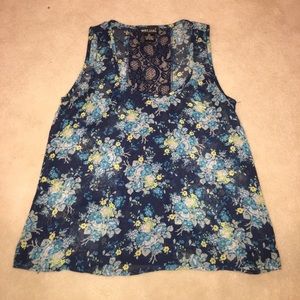 Wet Seal floral lace tank top