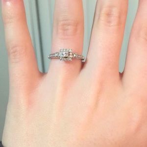 1/3 Karat diamond promise ring
