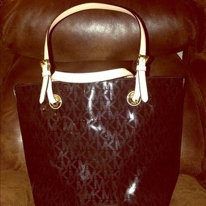 NWOT Michael Kors Black Mirror Tote