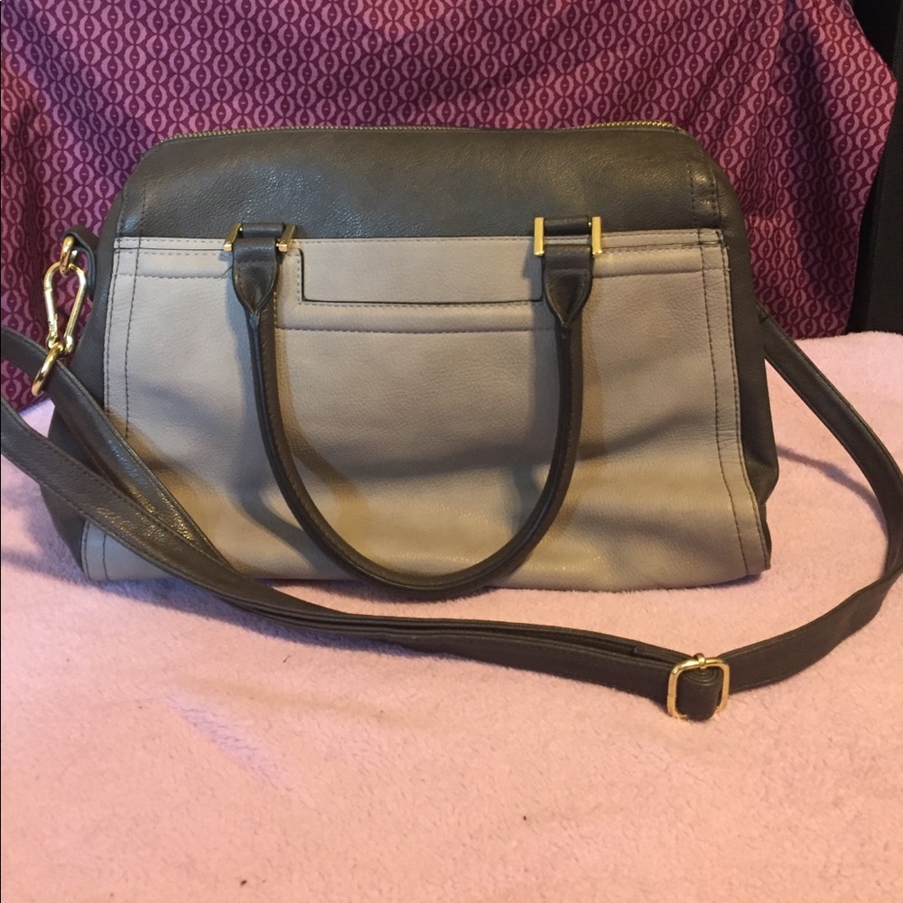 Merona gray cross-body bag