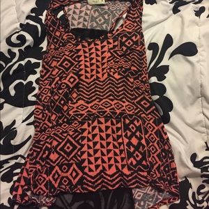 Black and pink tank top