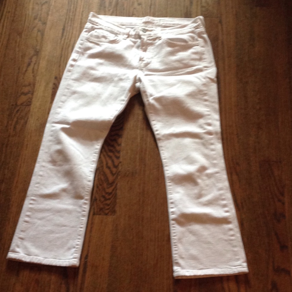 J Brand GiGi cropped white jeans