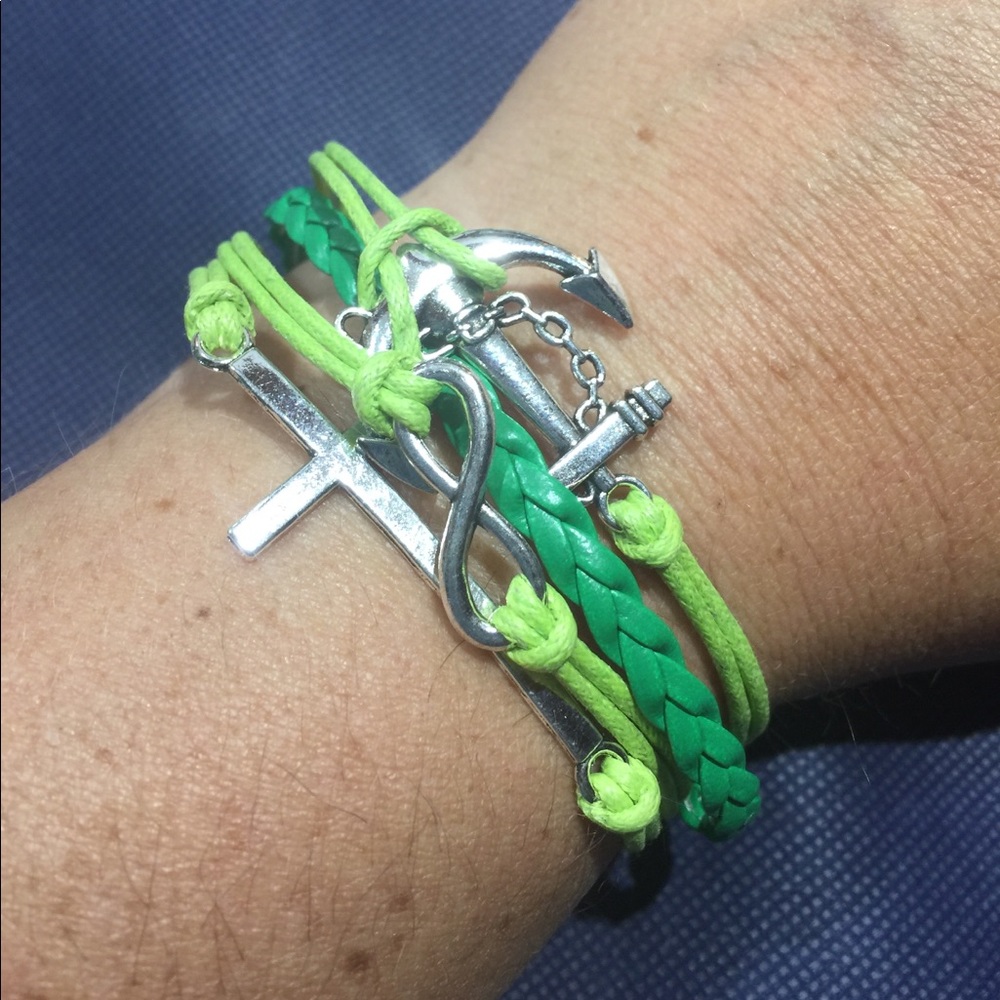 NEWCross Infinity Anchor Wrap Bracelet