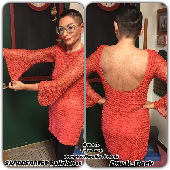 🆕wot/Mona B. Orange Metallic BoHo Beautiful Mini - Picture 2 of 8