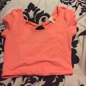 Coral crop top