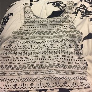 Aztec opened back tank top
