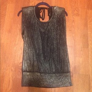 Guess black metallic shirt