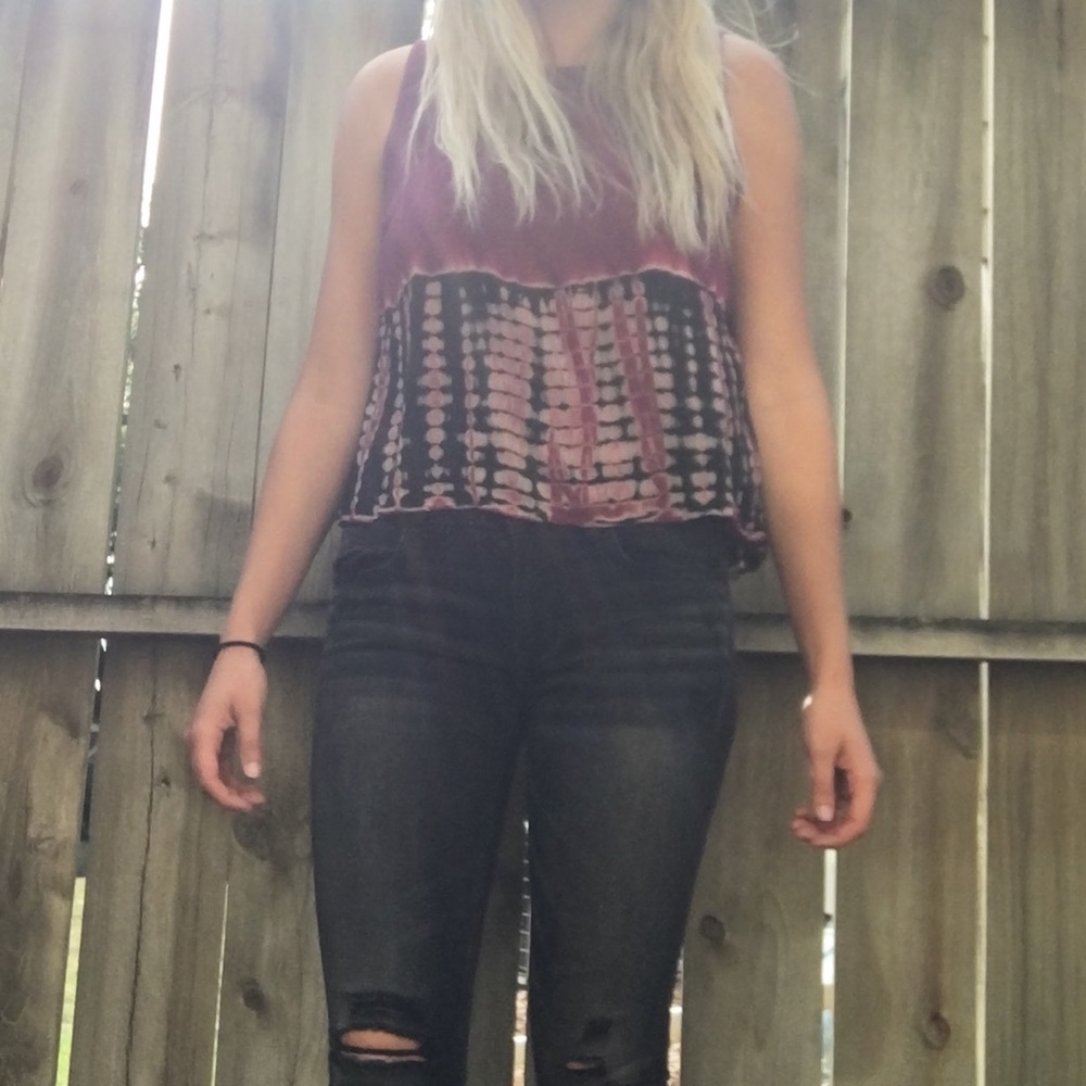 L.A. Hearts open back tank top