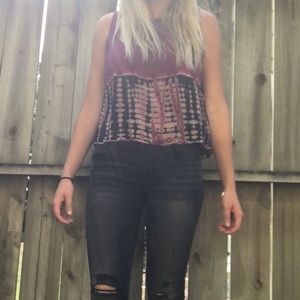 L.A. Hearts open back tank top