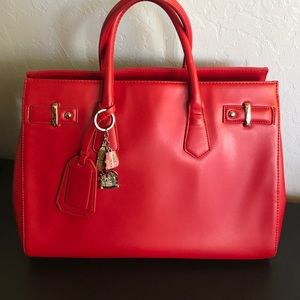 Red express handbag