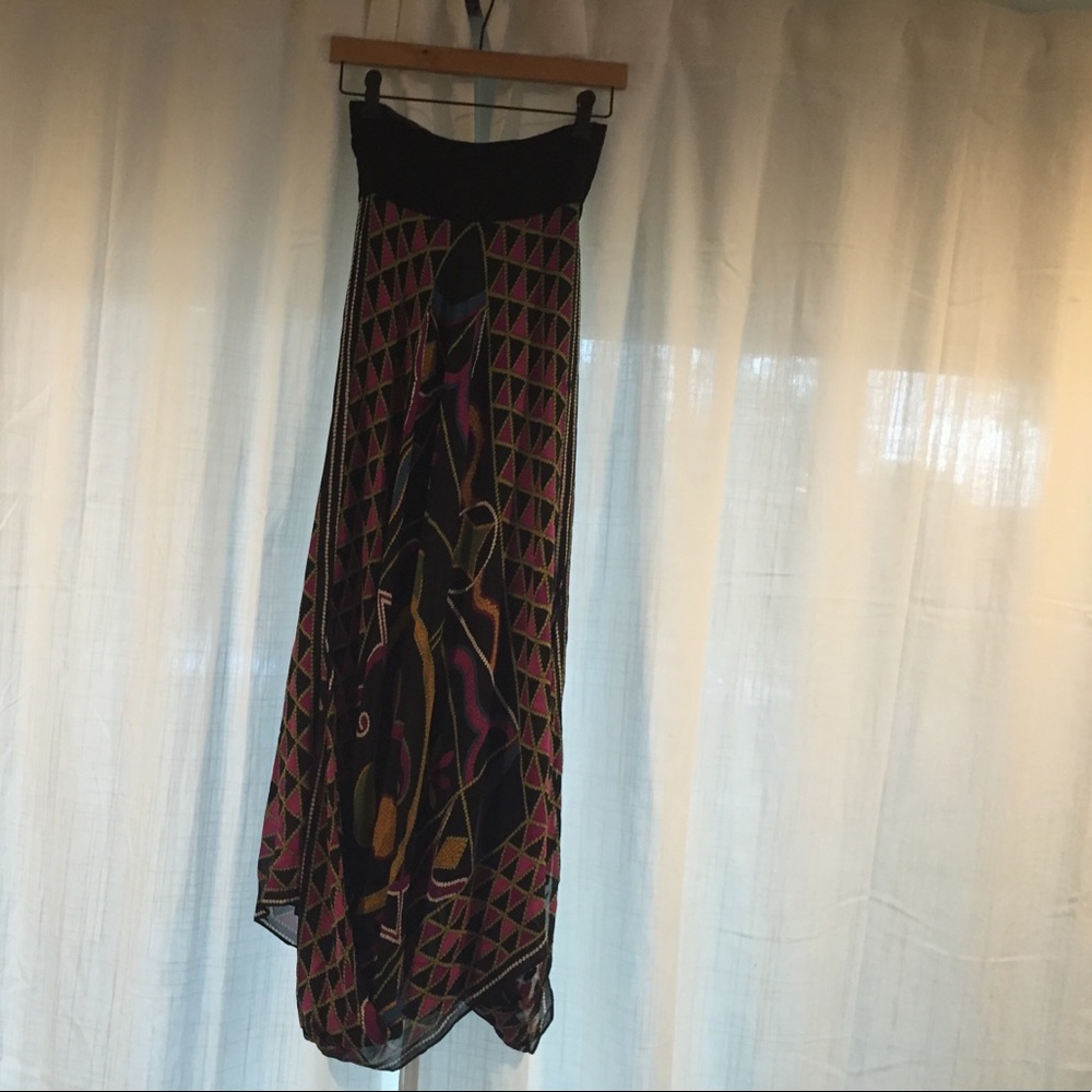 Strapless Nicole Miller dress